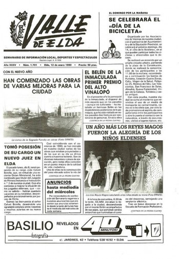 N&uacute;mero 1.701 - 12 de enero de 1990