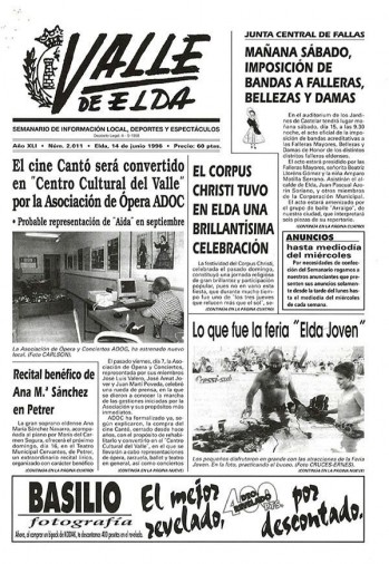 N&uacute;mero 2.011 - 14 de junio de 1996