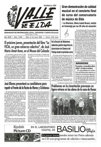 N&uacute;mero 2.299 - 21 de junio de 2002