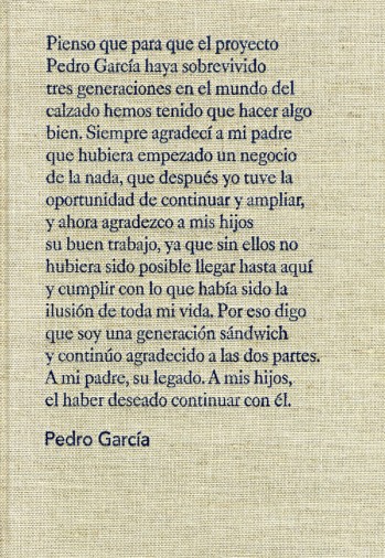 Pedro Garc&iacute;a, tres generaciones de zapateros