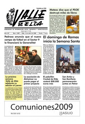 N&uacute;mero 2.597 - 3 de abril de 2009