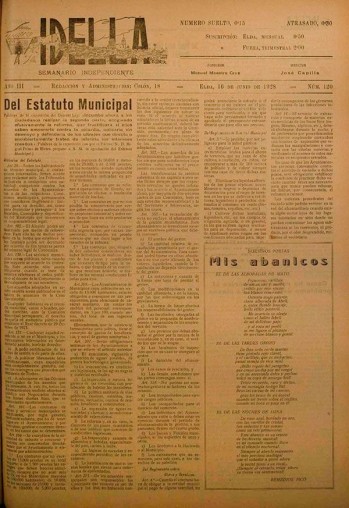 Idella n&ordm; 120 - A&ntilde;o 1928