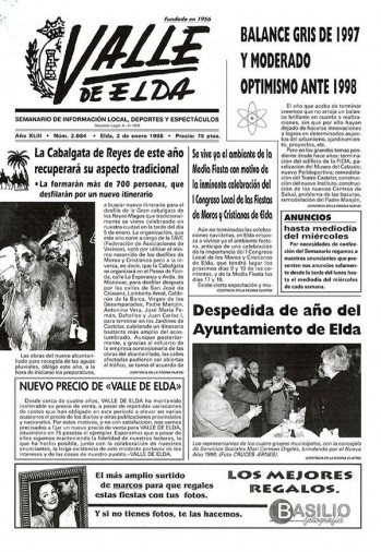 N&uacute;mero 2.084 - 2 de enero de 1998