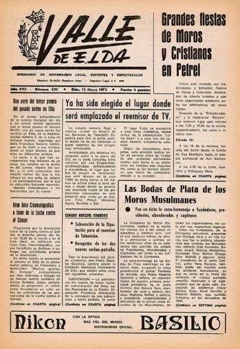 N&uacute;mero 0820 - 13 de mayo de 1972