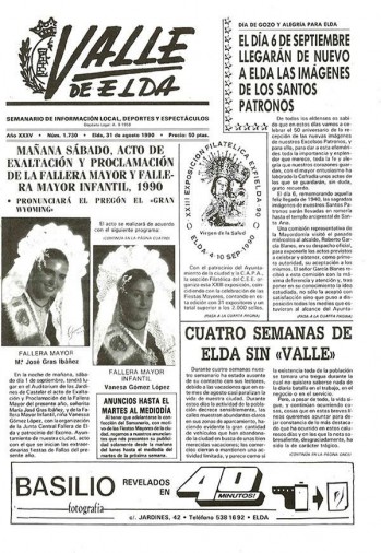 N&uacute;mero 1.730 - 31 de agosto de 1990