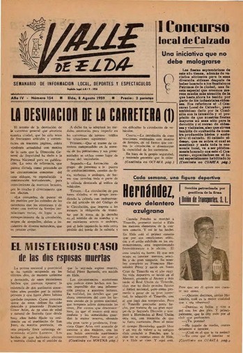 N&uacute;mero 0154 - 8 de agosto de 1959