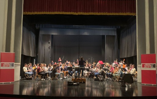 La joven banda de las Sociedades Musicales de la Comunidad Valenciana act&uacute;a esta tarde en el Teatro Castelar