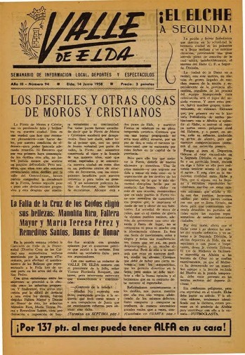 N&uacute;mero 0094 - 14 de junio de 1958