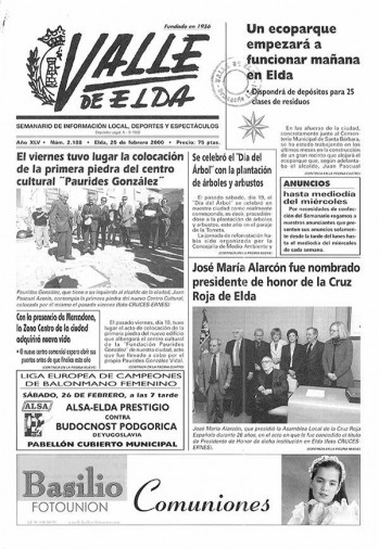 N&uacute;mero 2.188 - 25 de febrero de 2000