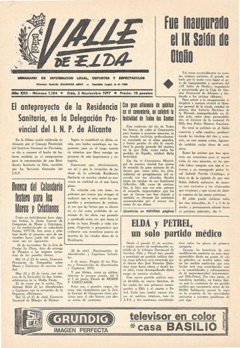 N&uacute;mero 1.104 - 5 de noviembre de 1977