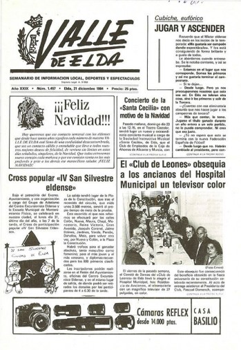 N&uacute;mero 1.457 - 21 de diciembre de 1984