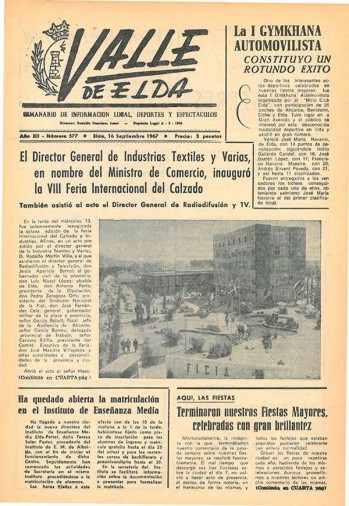 N&uacute;mero 0577 - 16 de septiembre de 1967