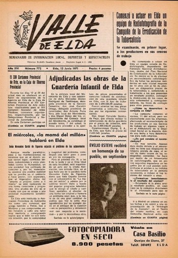 N&uacute;mero 0772 - 12 de junio de 1971