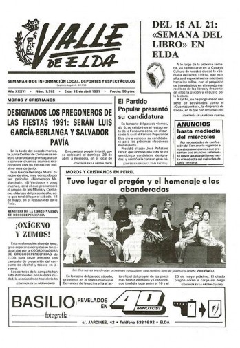 N&uacute;mero 1.762 - 12 de abril de 1991
