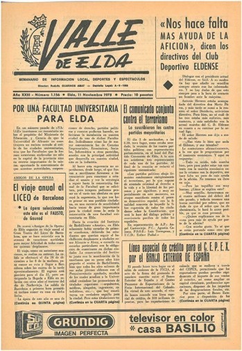 N&uacute;mero 1.156 - 11 de noviembre de 1978