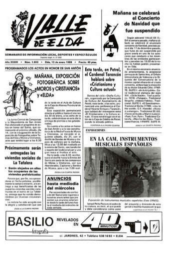 N&uacute;mero 1.653 - 13 de enero de 1989
