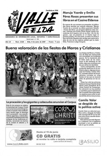 N&uacute;mero 2.520 - 08 de junio de 2007