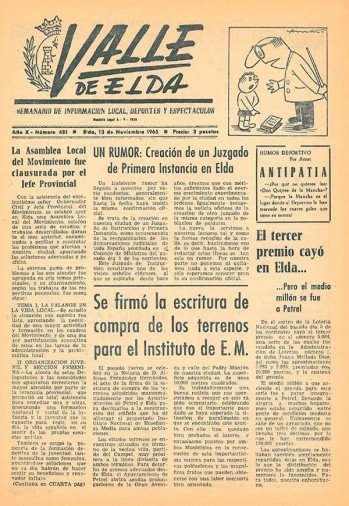 N&uacute;mero 0481 - 13 de noviembre de 1965