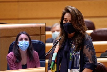 Adela Pedrosa a Irene Montero: "&iquest;Siente verg&uuml;enza por compartir su vida con un machista?"
