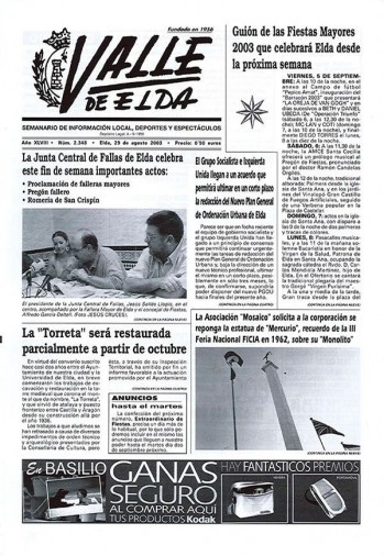 N&uacute;mero 2.348 - 29 de agosto de 2003