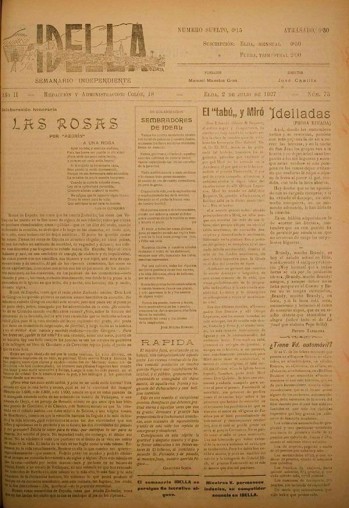 Idella n&ordm; 073 - A&ntilde;o 1927