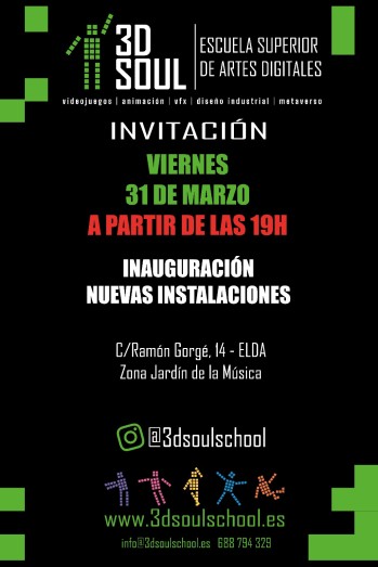 3DSOULSCHOOL inaugura sus nuevas instalaciones