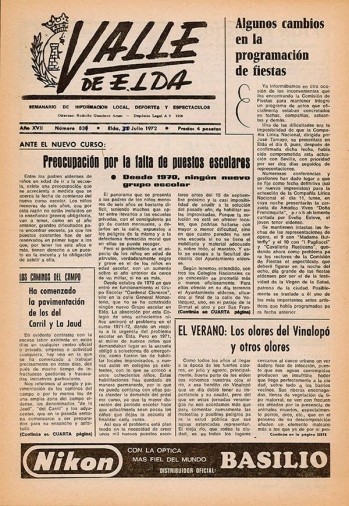 N&uacute;mero 0831 - 30 de julio de 1972
