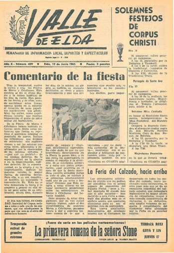N&uacute;mero 0459 - 12 de junio de 1965