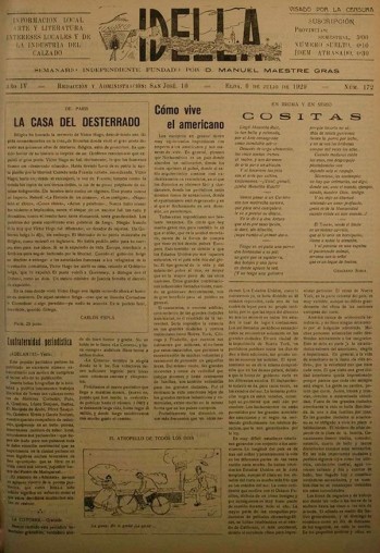Idella n&ordm; 172 - A&ntilde;o 1929