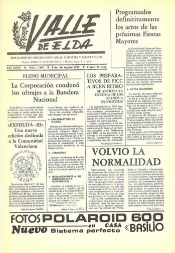 N&uacute;mero 1.392 - 26 de agosto de 1983
