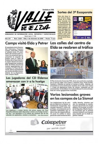 N&uacute;mero 2.624 - 4 de diciembre de 2009