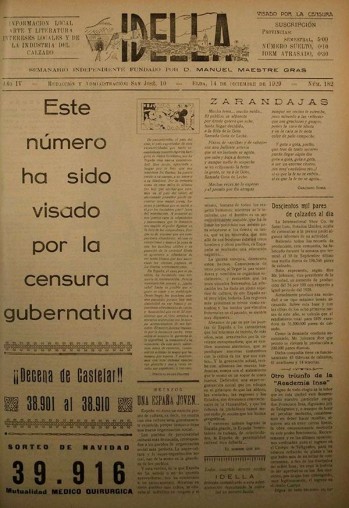 Idella n&ordm; 182 - A&ntilde;o 1929