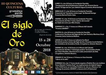 Nuestro Siglo de Oro en la III Quincena de Gram&aacute;tica Parda