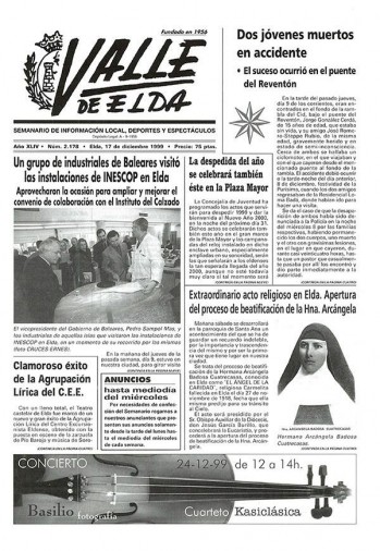 N&uacute;mero 2.178 - 17 de diciembre de 1999