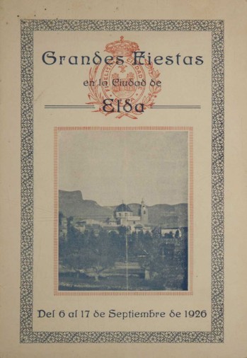Programa Fiestas Mayores 1926
