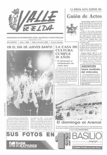 N&uacute;mero 1.858 - 8 de abril de 1993