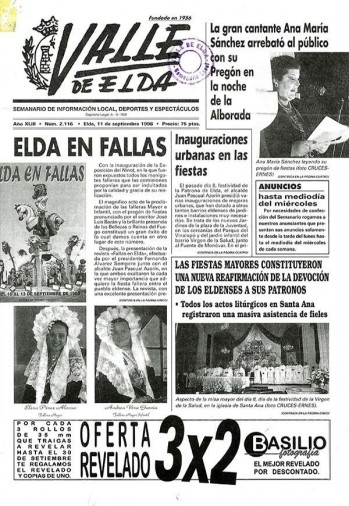 N&uacute;mero 2.116 - 11 de septiembre de 1998