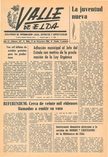 N&uacute;mero 0537 - 10 de diciembre de 1966