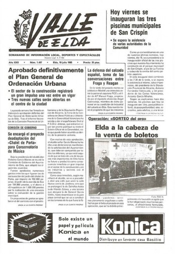 N&uacute;mero 1.487 - 19 de julio de 1985
