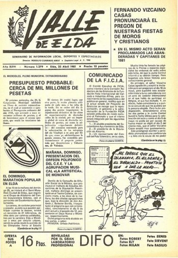 N&uacute;mero 1.279 - 25 de abril de 1981