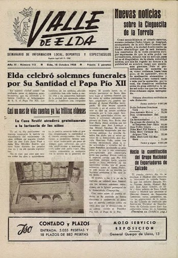 N&uacute;mero 0112 - 18 de octubre de 1958
