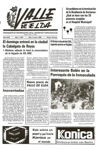 N&uacute;mero 1.507 - 3 de enero de 1986