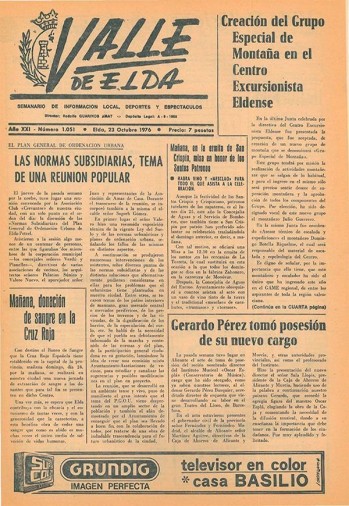 N&uacute;mero 1.051 - 23 de octubre de 1976