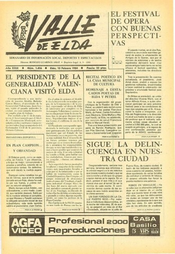 N&uacute;mero 1.416 - 10 de febrero de 1984