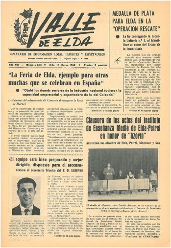 N&uacute;mero 0603 - 16 de marzo de 1968