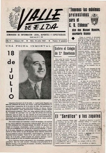 N&uacute;mero 0151 - 18 de julio de 1959
