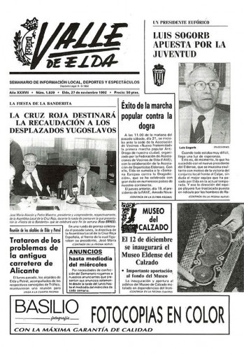 N&uacute;mero 1.839 - 27 de noviembre de 1992
