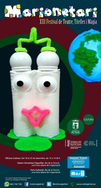 El 8&ordm; Festival Marionetari de Petrer contar&aacute; con cinco representaciones