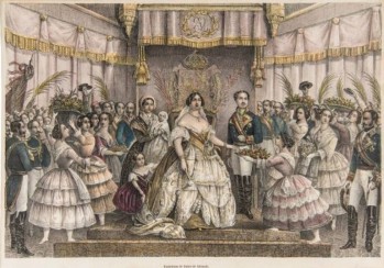 Elda saluda a Isabel II