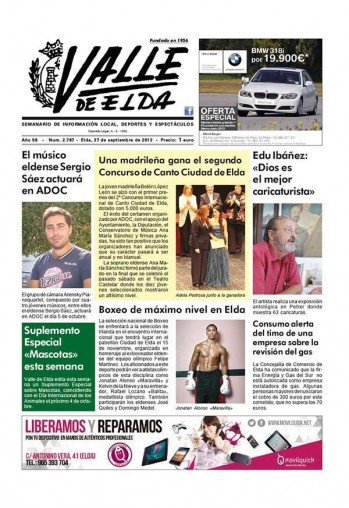 N&uacute;mero 2.787 - 27 de septiembre de 2013